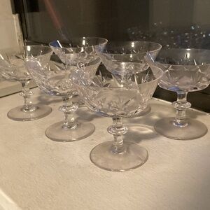 Crystal dessert glasses- 6